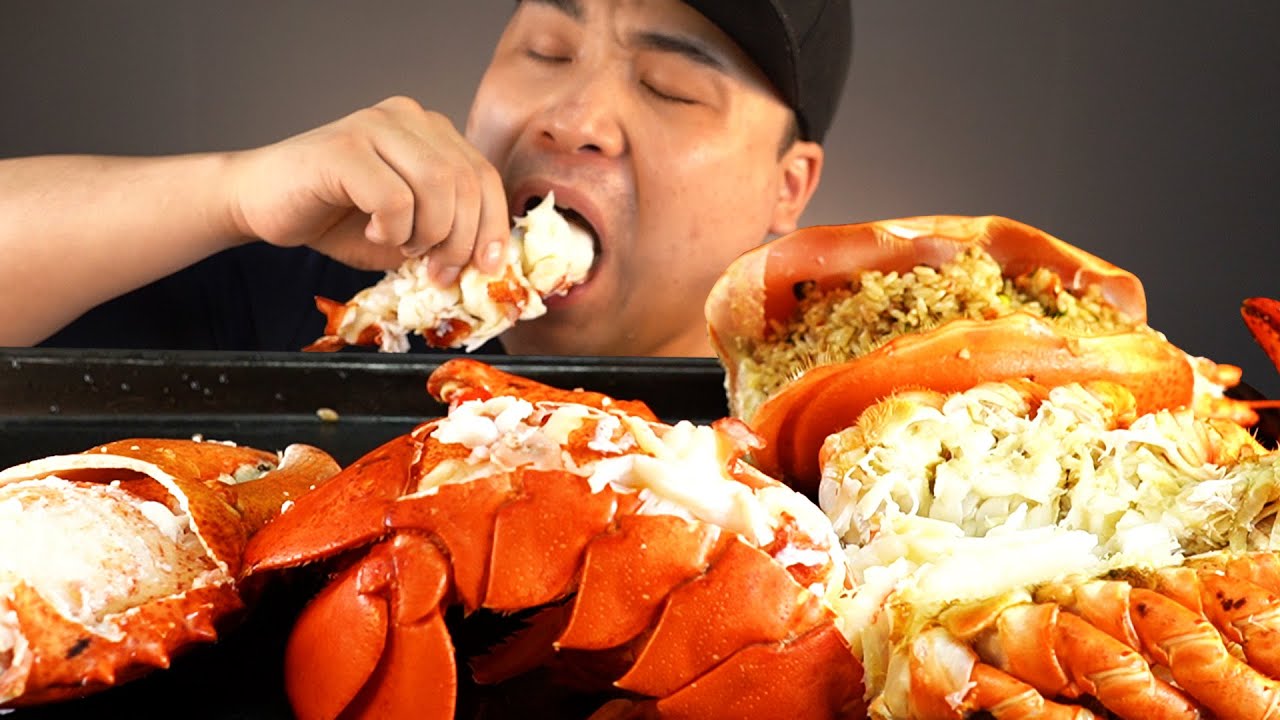 살이 꽉 찬 4kg 대왕랍스터 먹방~!! 리얼사운드 ASMR social eating Mukbang(Eating Show)