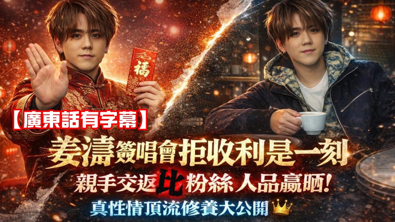 姜濤簽唱會拒收紅包一刻！親手交返畀粉絲 + 叫大家畀信就夠…❤️‍🔥 人品贏晒！ 真性情頂流修養大#姜濤 #姜糖 #拒收利是 #簽唱會