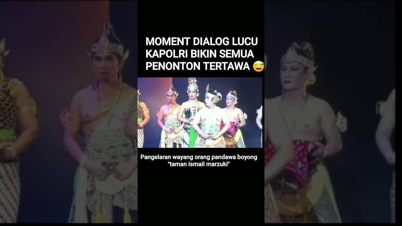 akting lucu kapolri dalam pagelaran wayang orang #polisi #wayangorang #kapolri