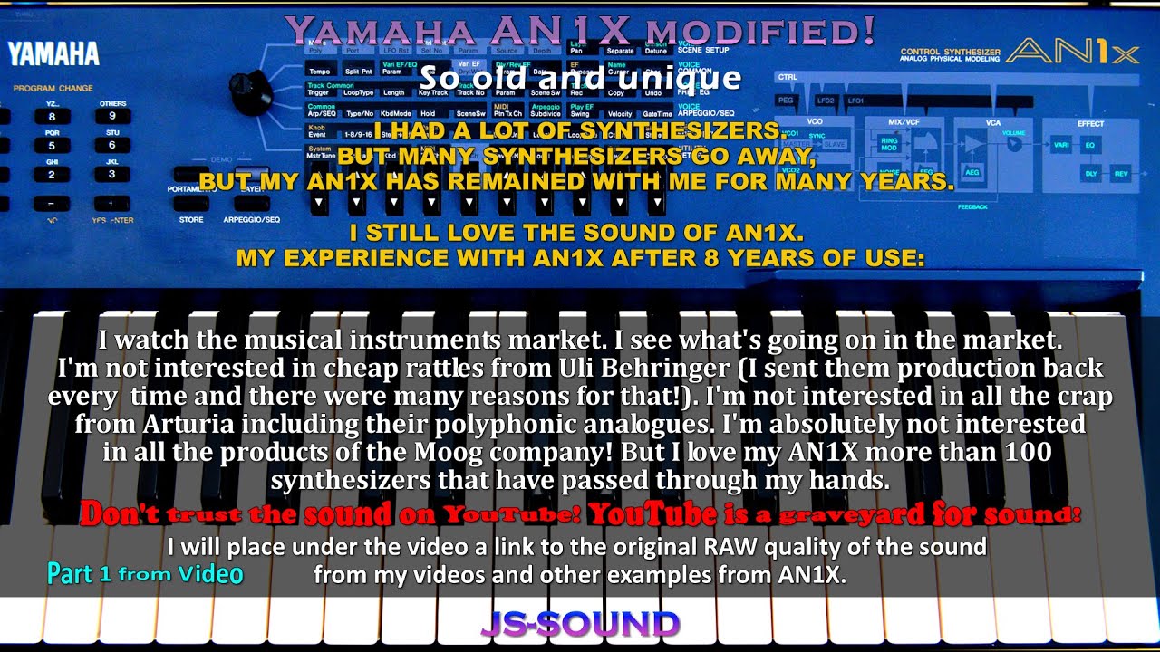 Yamaha AN1X my experience with AN1X after 8 years of use