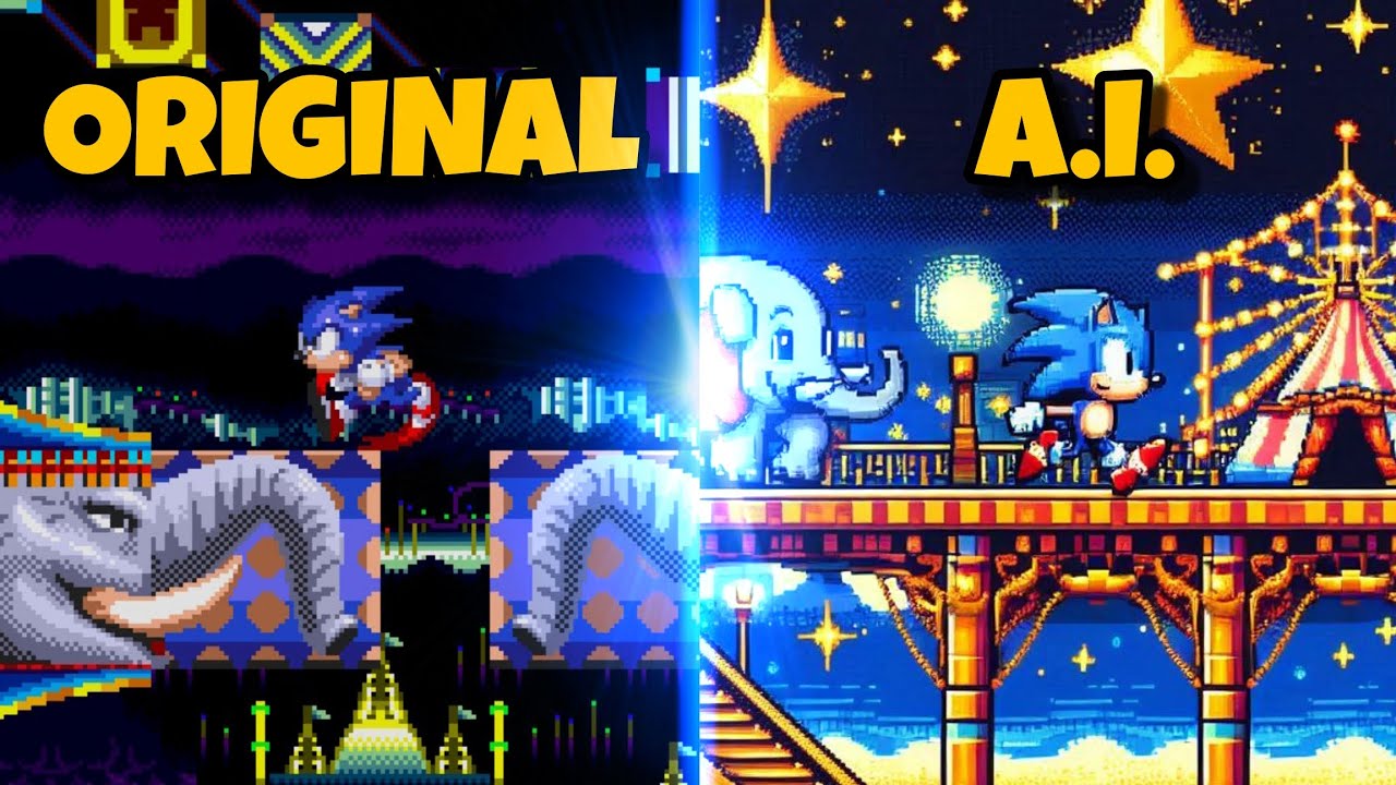 Sonic 3 - Balloon Park... but it's extended by AI