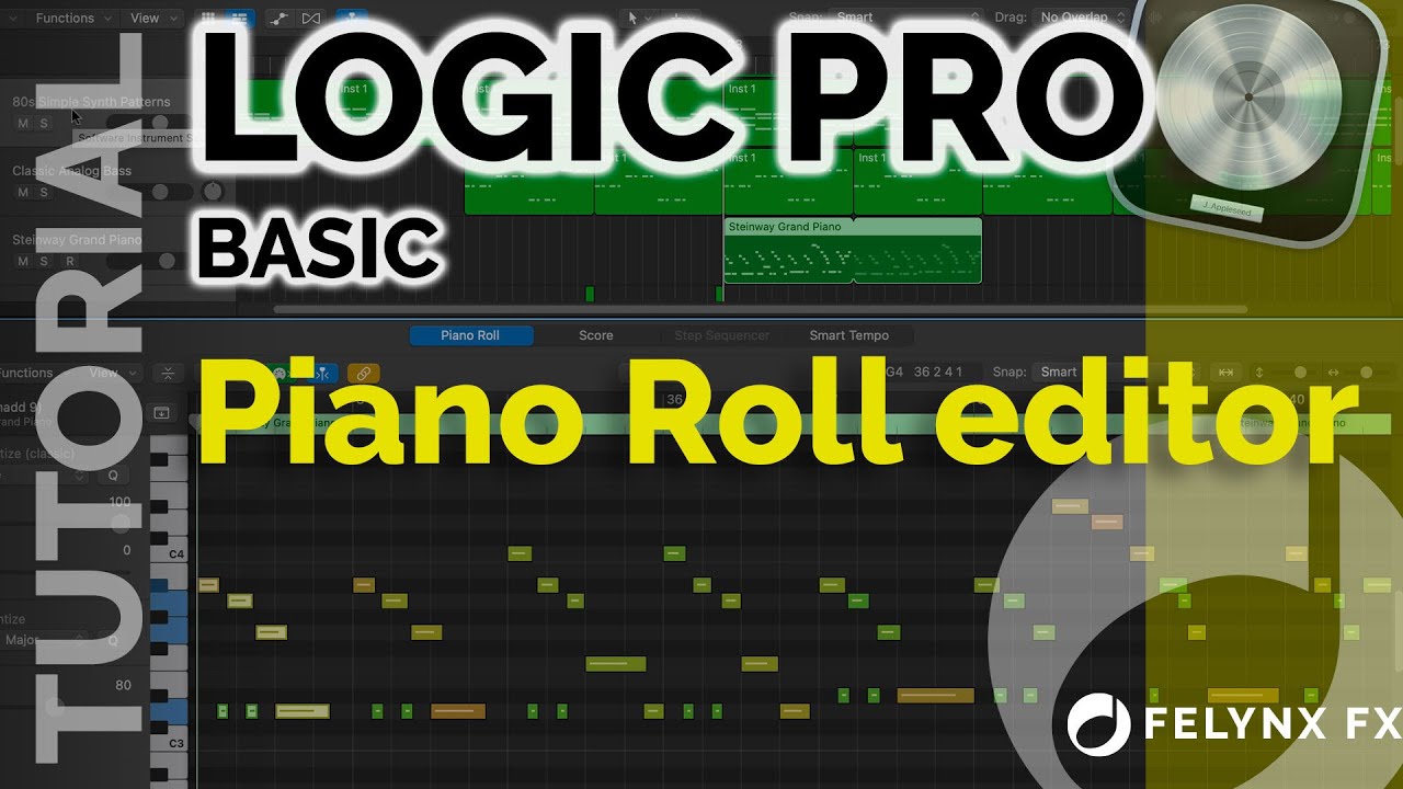 Piano Roll Editor. Logic Pro - Basic #10