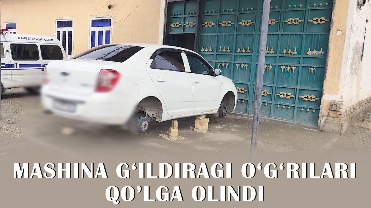 MASHINA G‘ILDIRAGI O‘G‘RILARI QO’LGA OLINDI