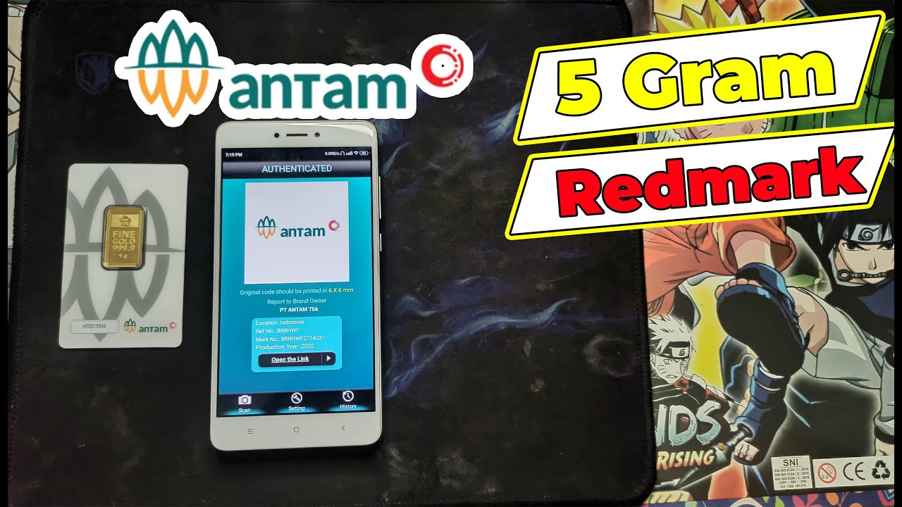 Emas Antam 5 Gram Redmark 2020 | Emas Antam | Logam Mulia Antam
