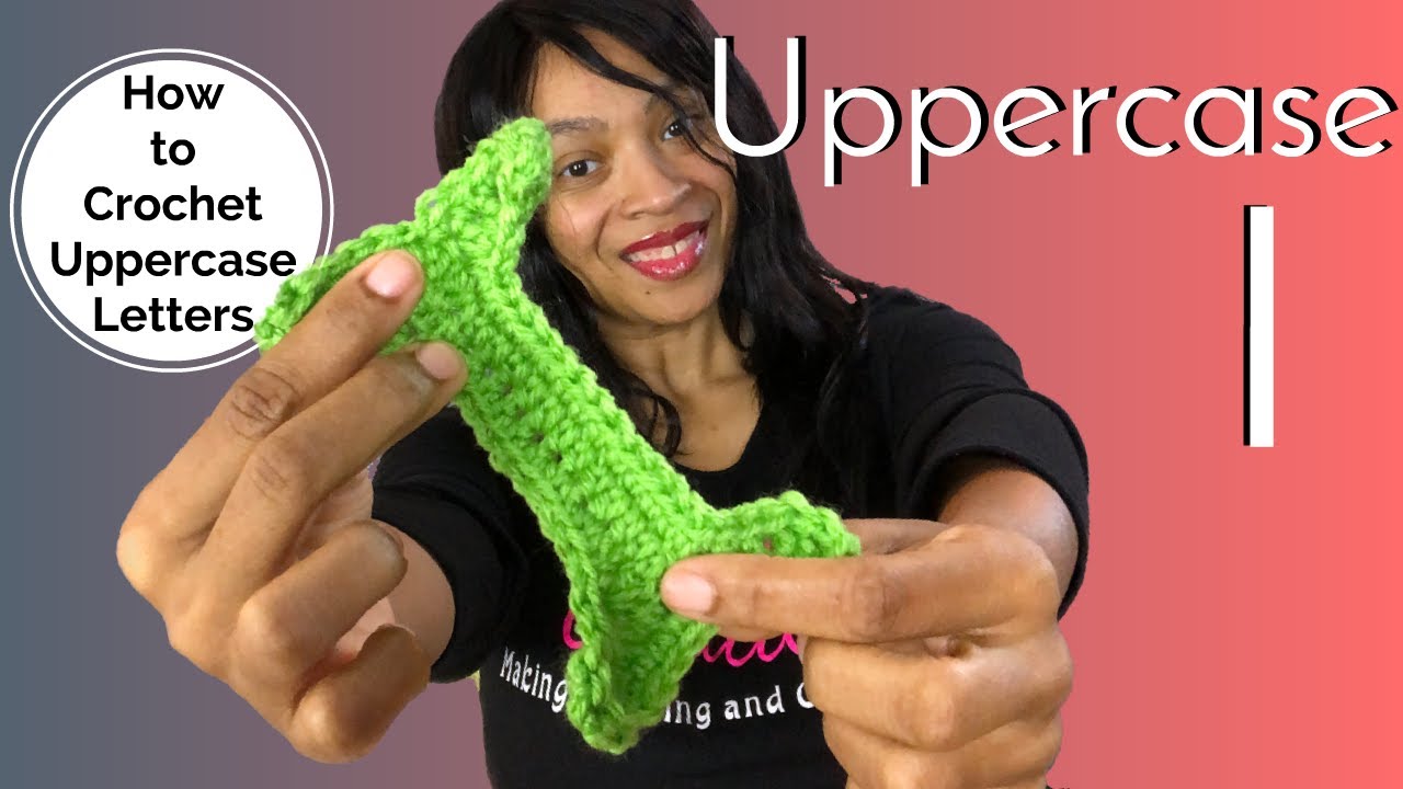 How to Crochet an Uppercase Letter I | Crochet Letters