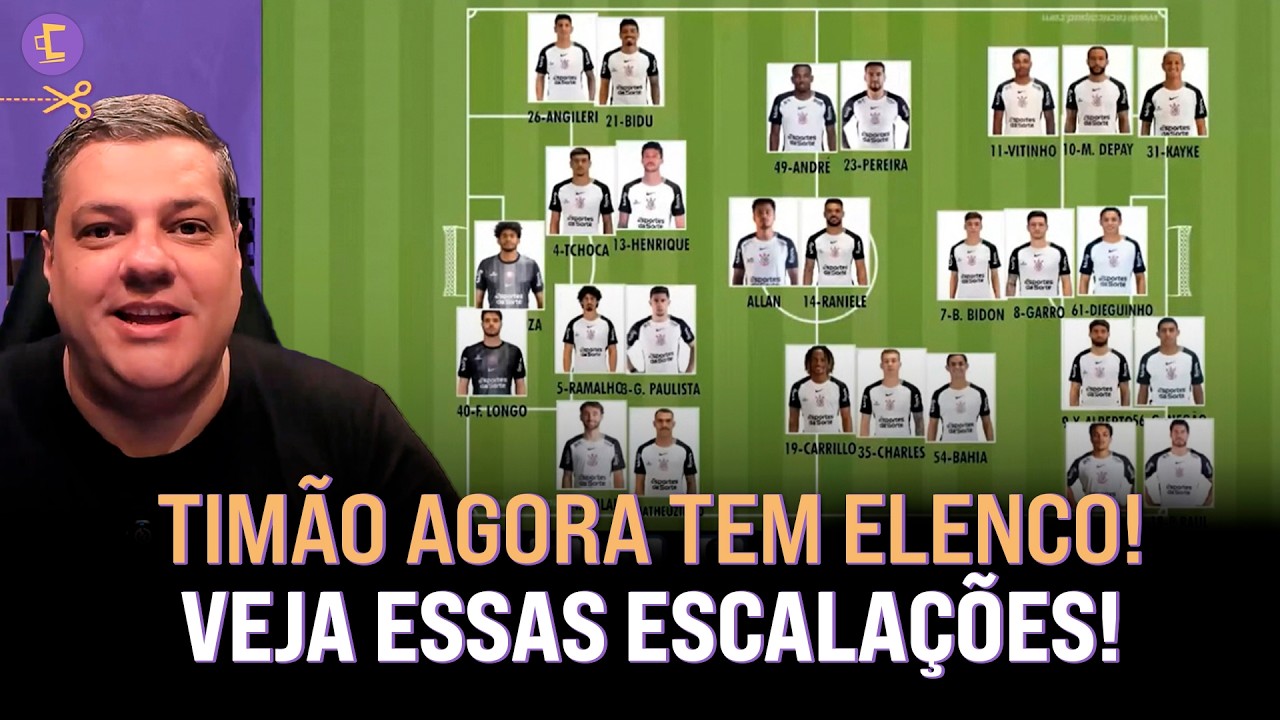 Samir Carvalho escala dois times do Corinthians e o 2º time com reservas