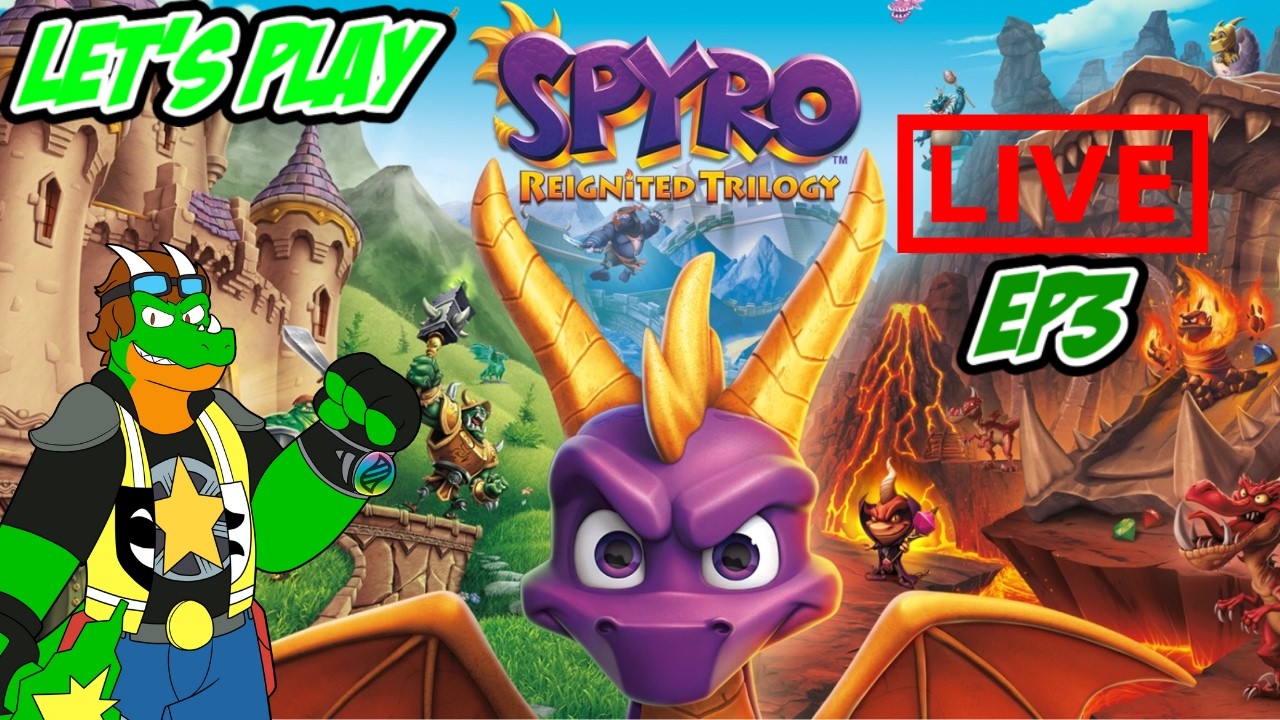 You're a Wizard Spyro - Spyro 1 Reignited Trilogy Live Part 3