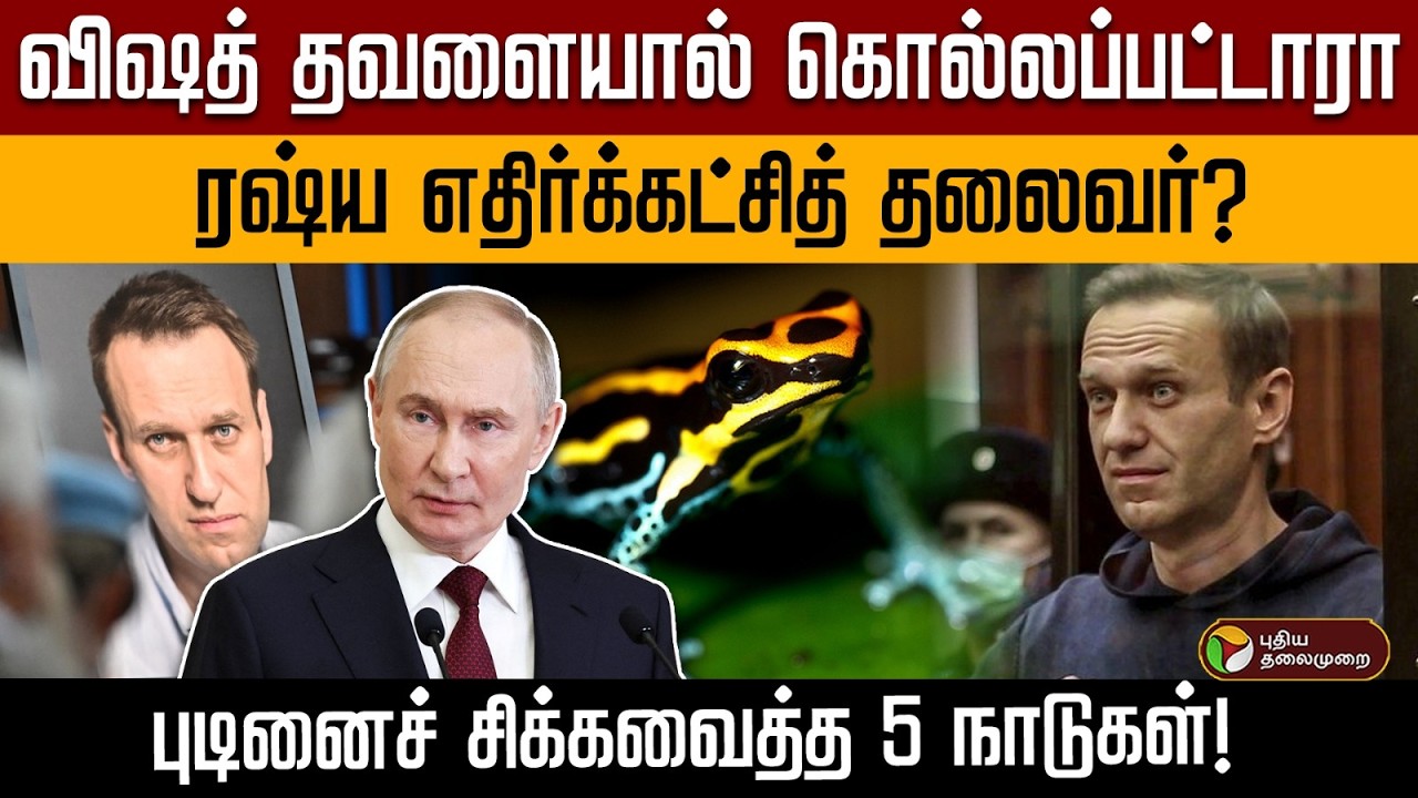 விஷத் தவளையால் கொல்லப்பட்டாரா.. ரஷ்ய எதிர்க்கட்சித் தலைவர்? புடினைச் சிக்கவைத்த 5 நாடுகள்! | PTD