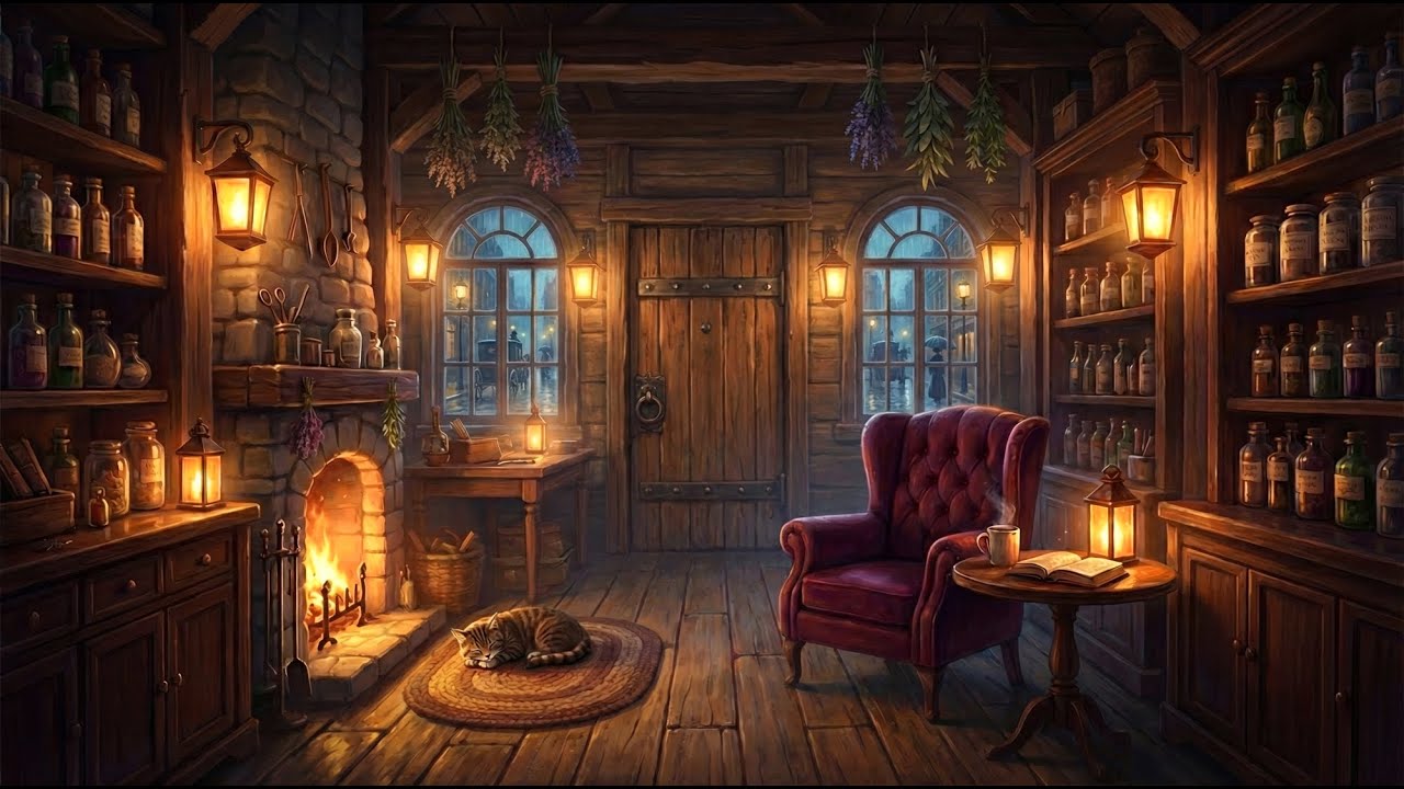 Victorian Apothecary at Dusk | A Gentle Sleep Story