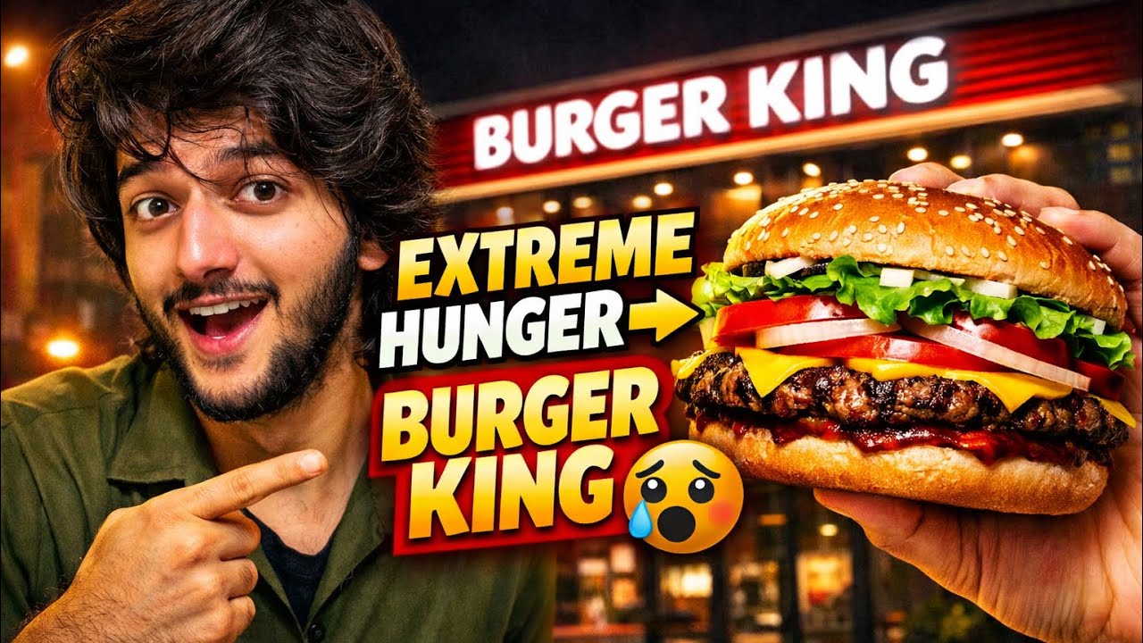 Hungry AF 😱 Burger King Visit | Food Vlog India