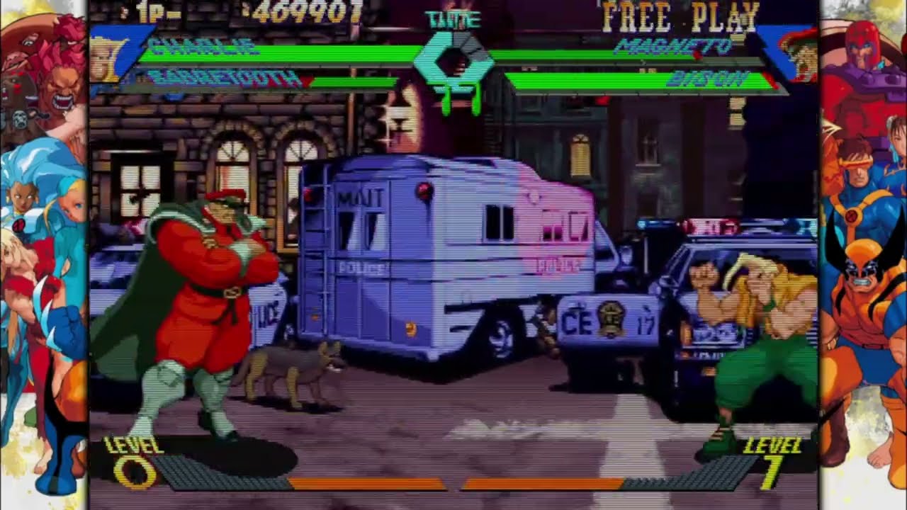 X-Men vs Street Fighter Charlie Sabertooth