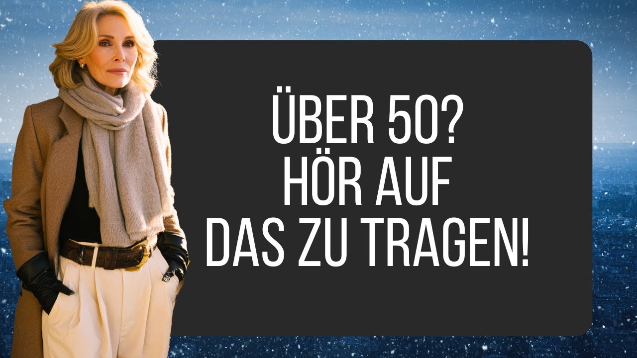Über 50? Wer das so trägt, wirkt leider ALTBACKEN