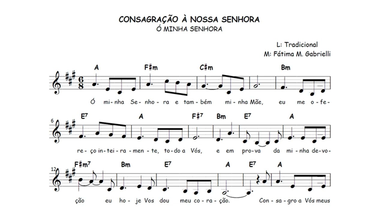 Consagração a Nossa Senhora - Fátima M. Gabrielli