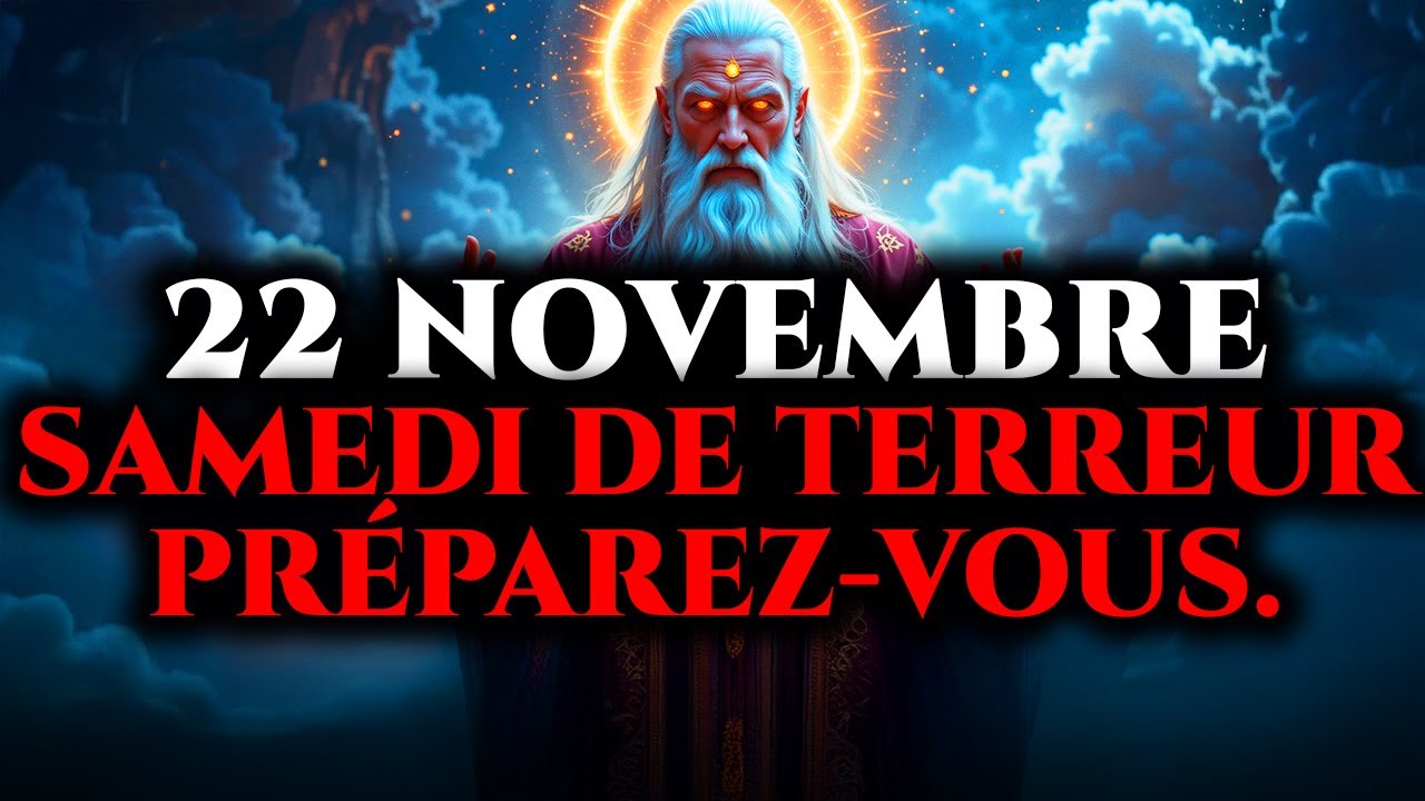 &Eacute;LUS, 22 NOVEMBRE &ndash; VOUS ALLEZ REGRETTER DE NE PAS AVOIR ENTENDU CETTE PAROLE ! CE SAMEDI SERA D&Eacute;CIS