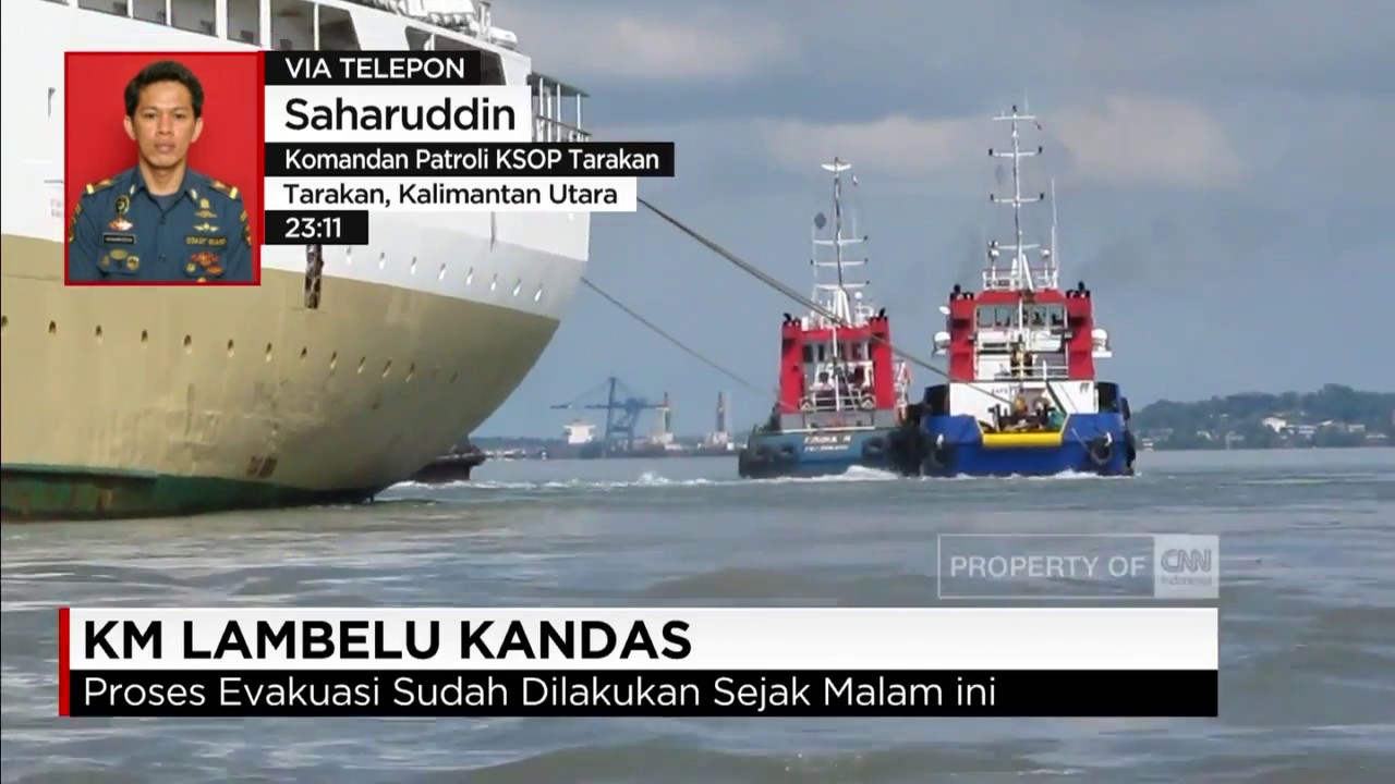 4 Tug Boat Evakuasi KM Lambelu yang Kandas di Perairan Tarakan