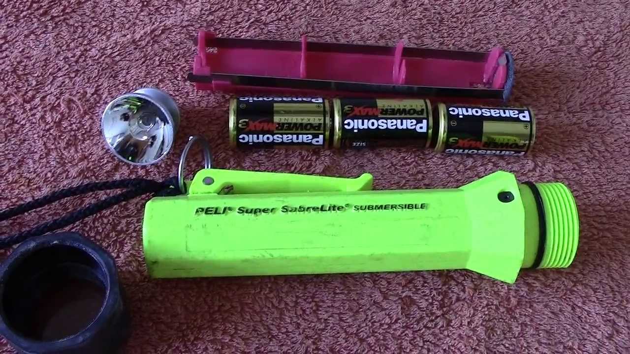 Peli super sabrelite submersible flashlight (torch)