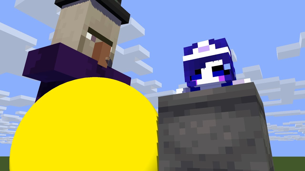 Giant Witch Vore Giant Human in the Magic Desk - Minecraft Animation