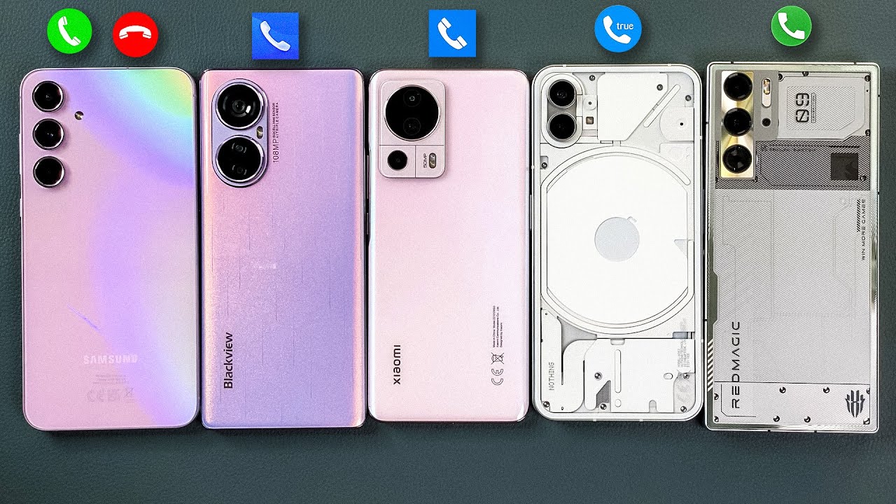 TrueCaller, iCaller, FacetoCall, ACR & Incoming Call Samsung 55 + Blackview + Nothing + ZTE + Xiaomi