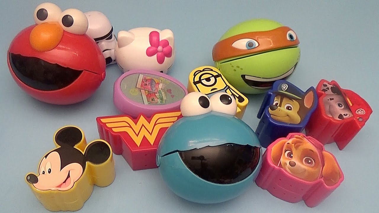 Surprise Egg Opening Memory Game for Kids!  Paw Patrol Sesame Street Hello Kitty Disney!