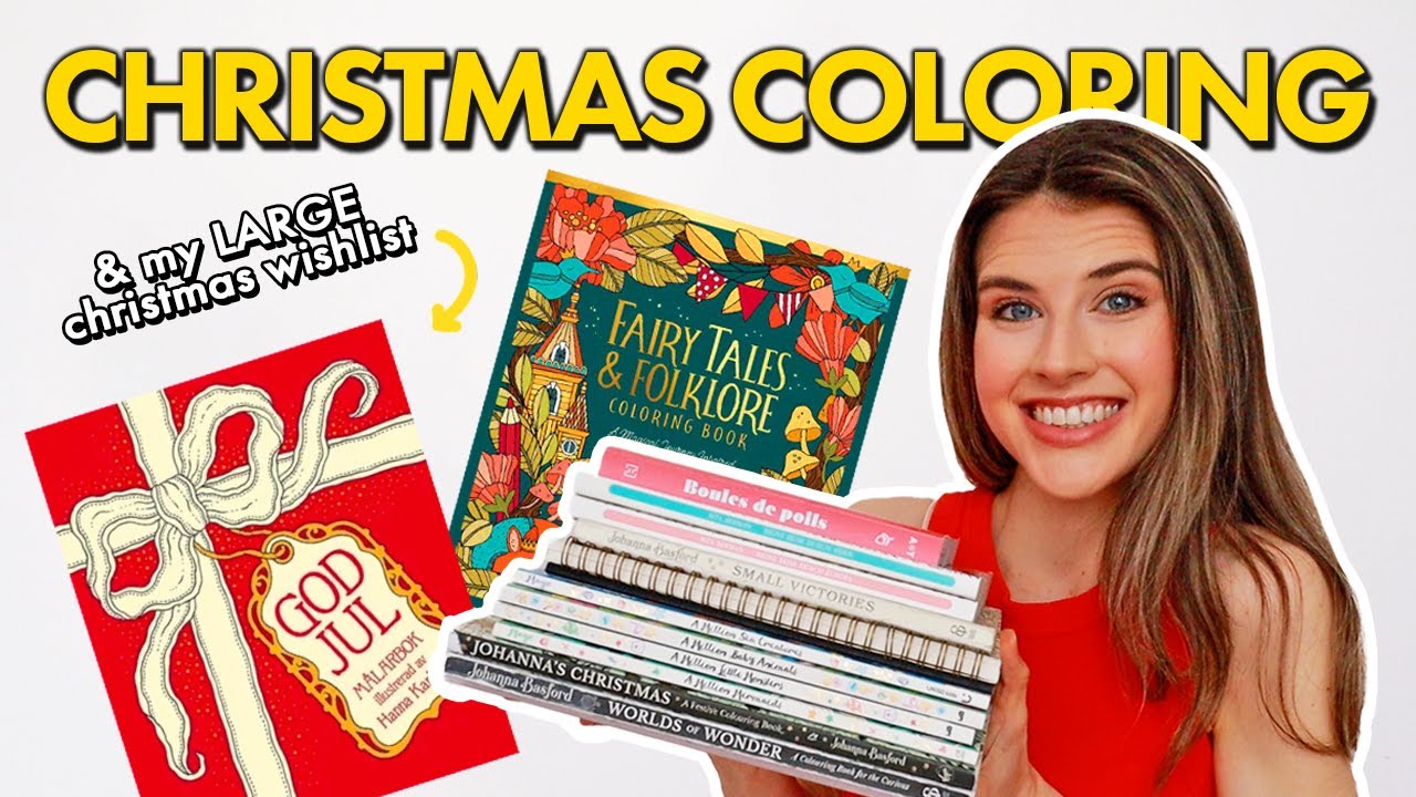 Every CHRISTMAS PAGE in MY COLORING BOOK COLLECTION (+ My Christmas Wishlist)