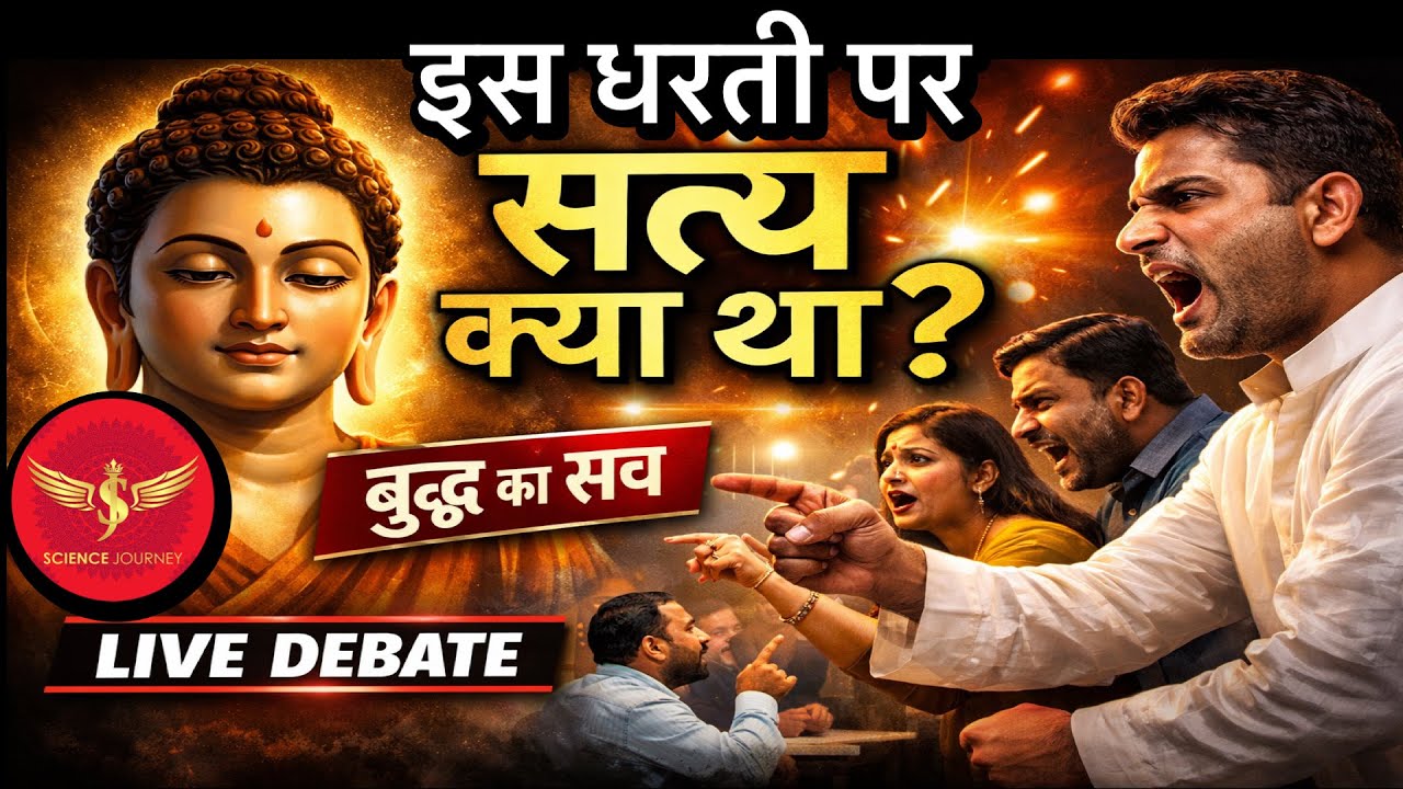 🔥सत्य क्या था इस धरती पर? | बुद्ध का सच सुनते ही LIVE डिबेट में हंगामा Science Journey  v/s भक्त