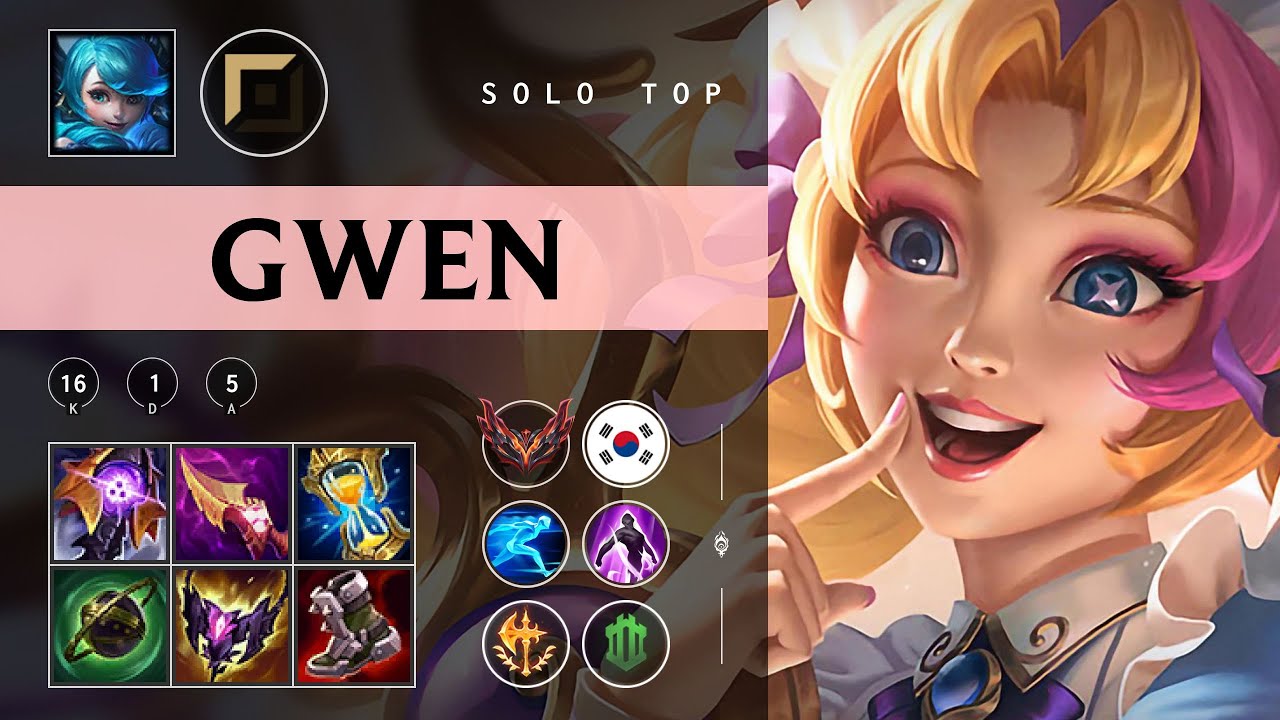 Gwen Top vs Gangplank - KR Grandmaster Patch 25.22