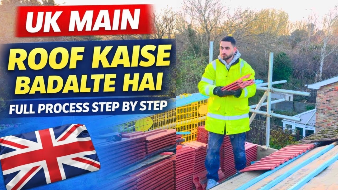 UK Roofing Work | Purana Roof Kaise Change Karte Hai| builder life in 🇬🇧UK (London)