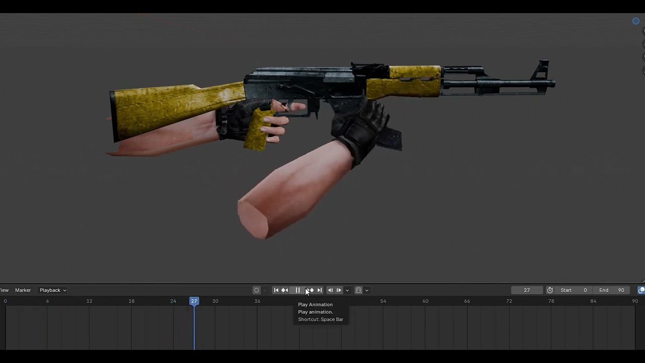 AKM reload animations works in progres