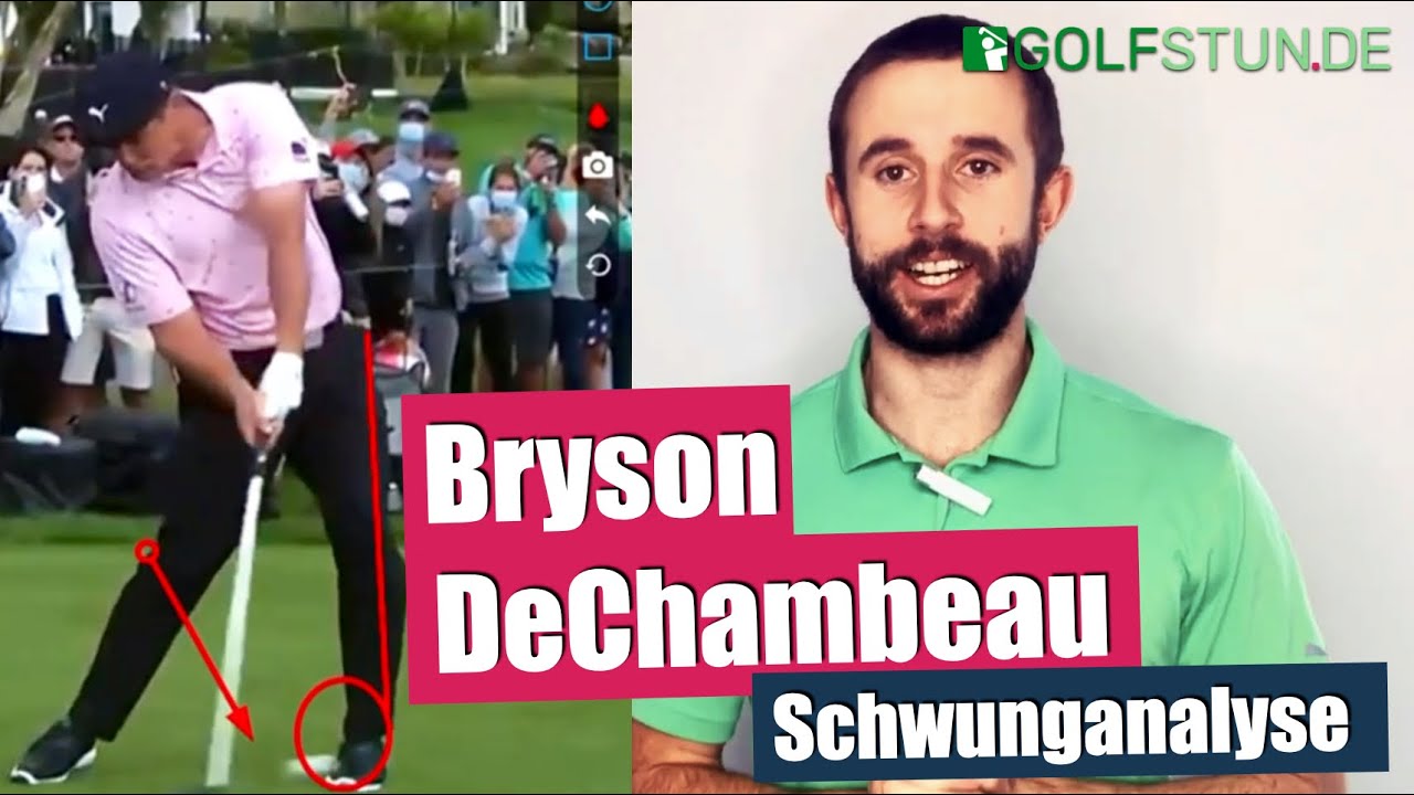 Bryson DeChambeau – So setzt er seine Beine ein, um mehr Weite zu erzeugen (Schwunganalyse deutsch)