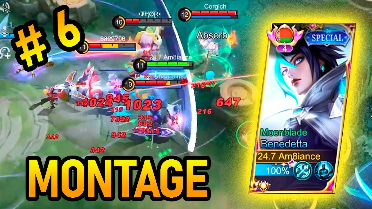 Benedetta Montage #6 - Unstoppable Hero! Best Moments! Benedetta MLBB