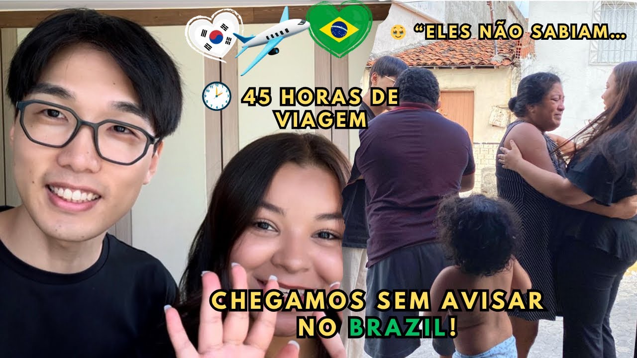 CHEGAMOS SEM AVISAR NO BRASIL! Depois de 45 HORAS de viagem ✈️🥹 Eles não estavam esperando!