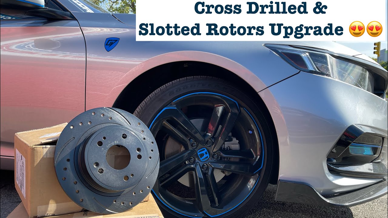 2018-2020 Honda Accord Performance Crossed Drilled & Slotted  Rotors by Brake Performance