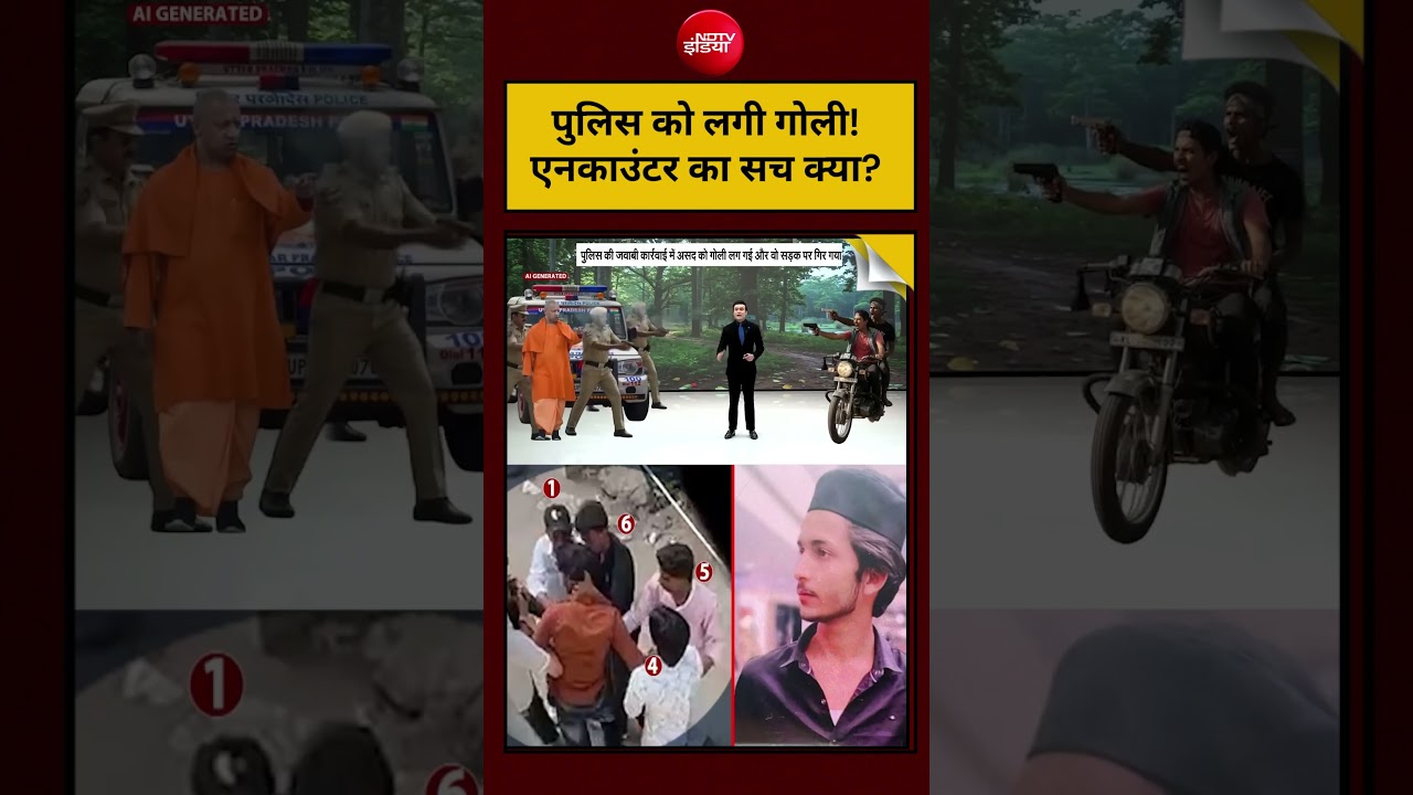 Asad killed in Encounter Viral Video: पुलिस को लगी गोली!एनकाउंटर का सच क्या? | Surya Case #shorts