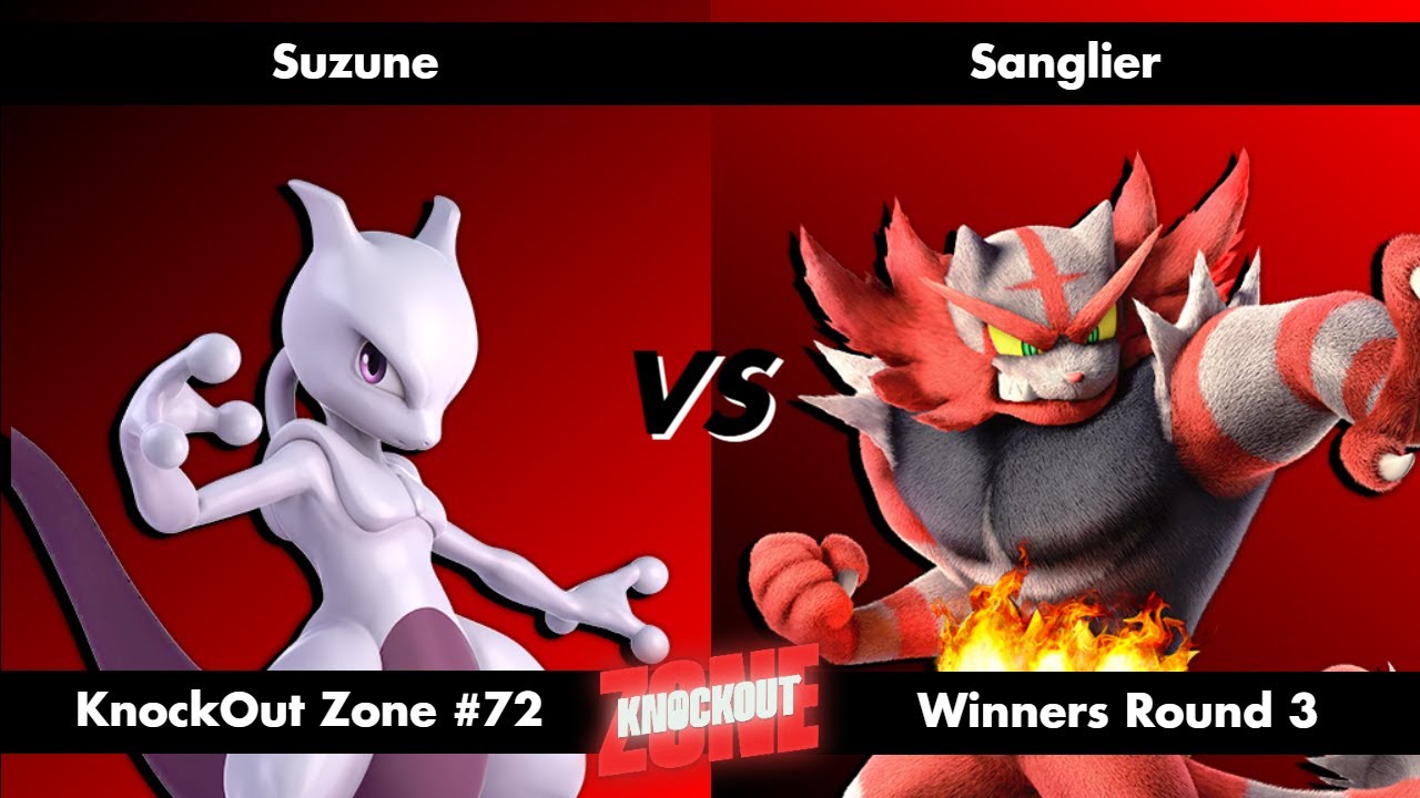 KnockOut Zone #72 - SSBU Winners Round 3 - Suzune (Mewtwo) vs Sanglier (Incineroar)