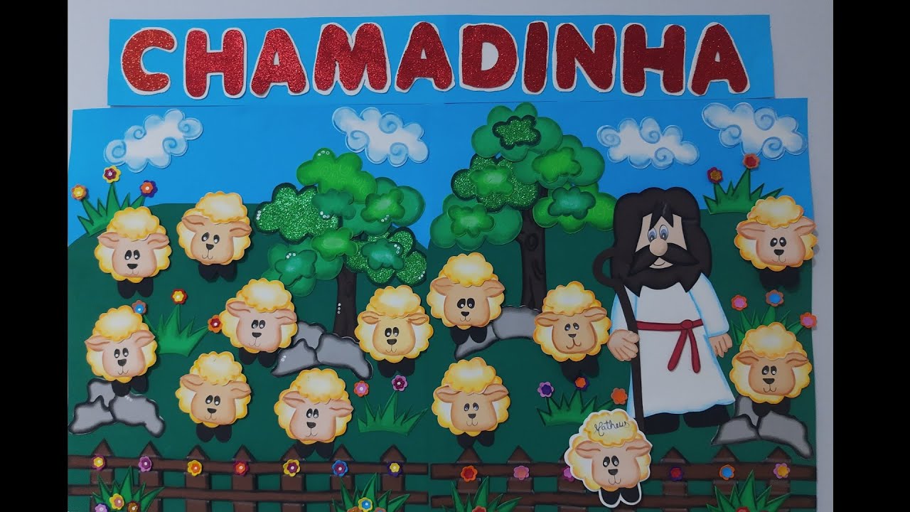 CHAMADINHA TIPO MURAL PARA DECORAR A SALINHA