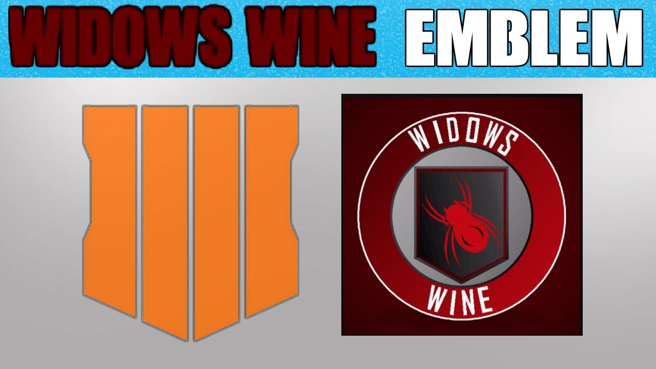 Black Ops 4 - Widow's Wine Perk Emblem Tutorial By StoneGash
