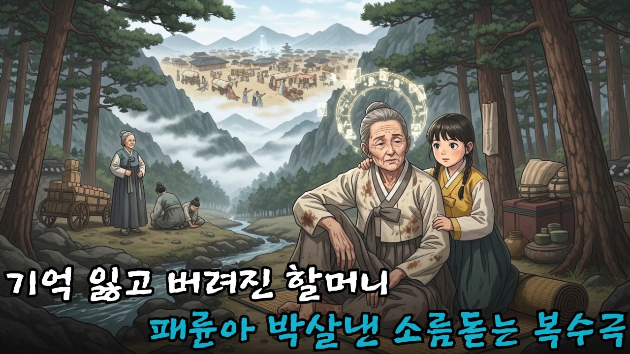 기억을 잃고 계곡에 버려진 할머니를 거둔 천재 꼬마의 소름돋는 큰 그림! 기억을 찾고 조선 최고 거상이 되어 패륜아들을 짓밟은 복수극 ㅣ오디오북ㅣ옛날이야기ㅣ민담ㅣ야담ㅣ전설ㅣ설화