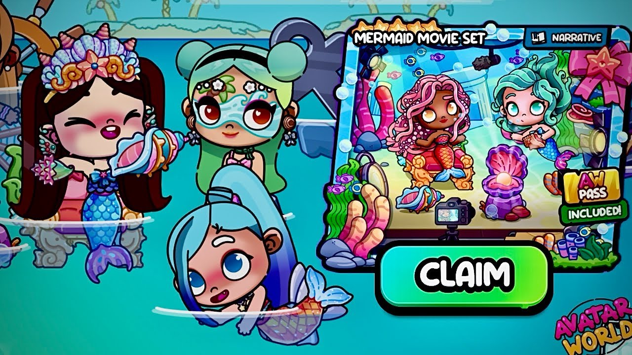 🏖️🧜‍♀️ AVATAR WORLD BEACH MERMAID PACK UNBOXING 😱😍EXCITING SURPRISES DRESSES MAKEUP😱