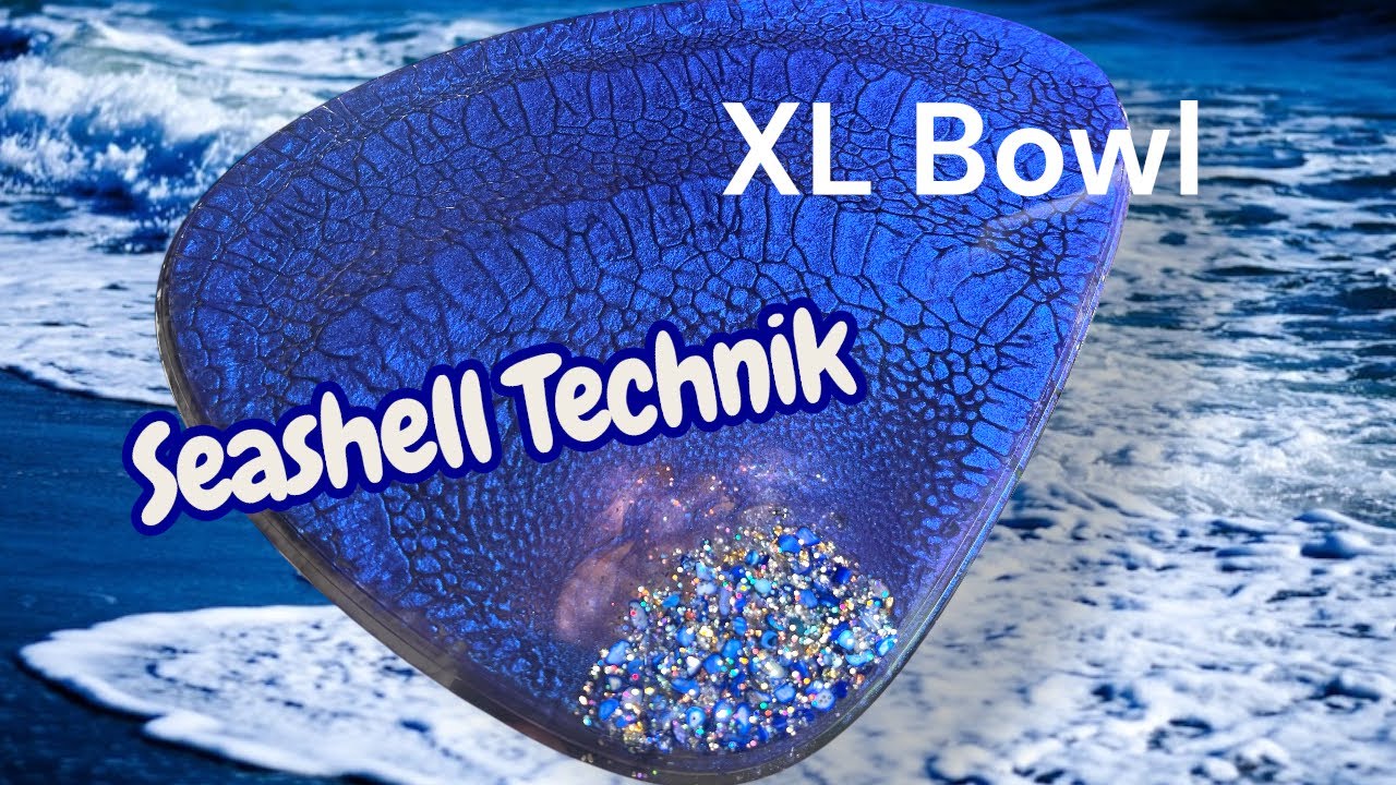 #697 DE: Funktioniert Es?! XL Schale und Seashell Technik mit Mica Pudern | #epoxidharz 