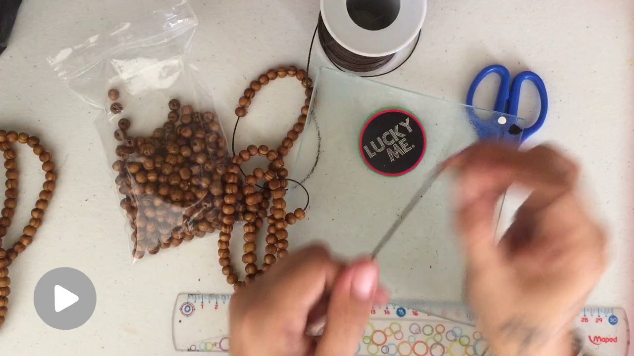 DIY Collar mala estildo hinduismo yoga budismo fácil y rápido mantras