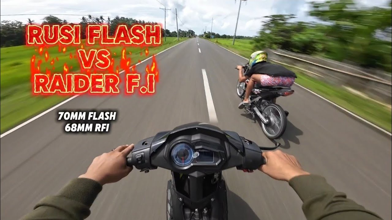 UNANG KARERA NG SUPERLOAD RUSI FLASH GAWANG MINDANAO / FLASH VS RAIDER F.I 68MM