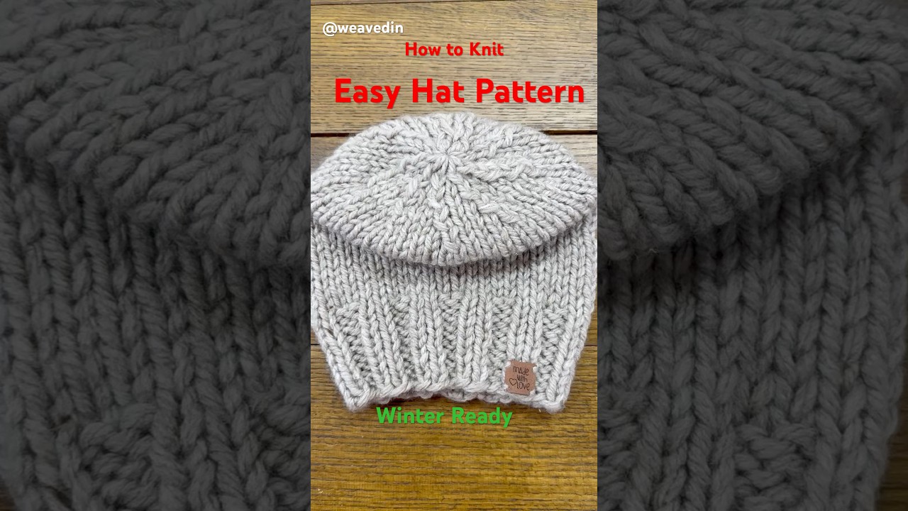 How to Knit a Slouchy Hat for Beginners 