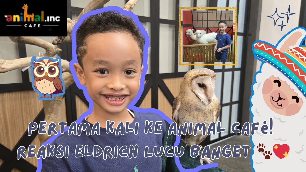 Pertama Kali ke Animal Café! Reaksi Eldrich Lucu Banget 🐾💖