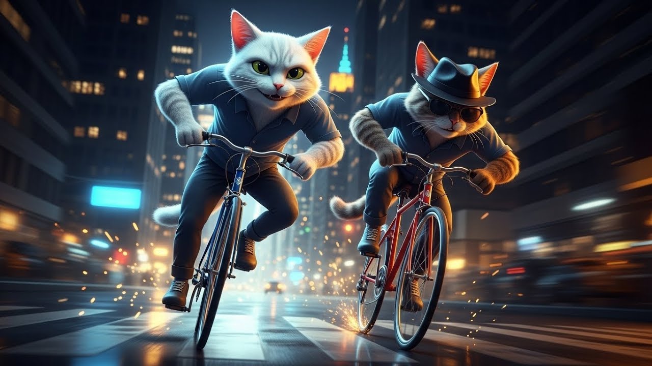 Kindness vs Power | Epic Cat & Tiger Cycle Race in NYC