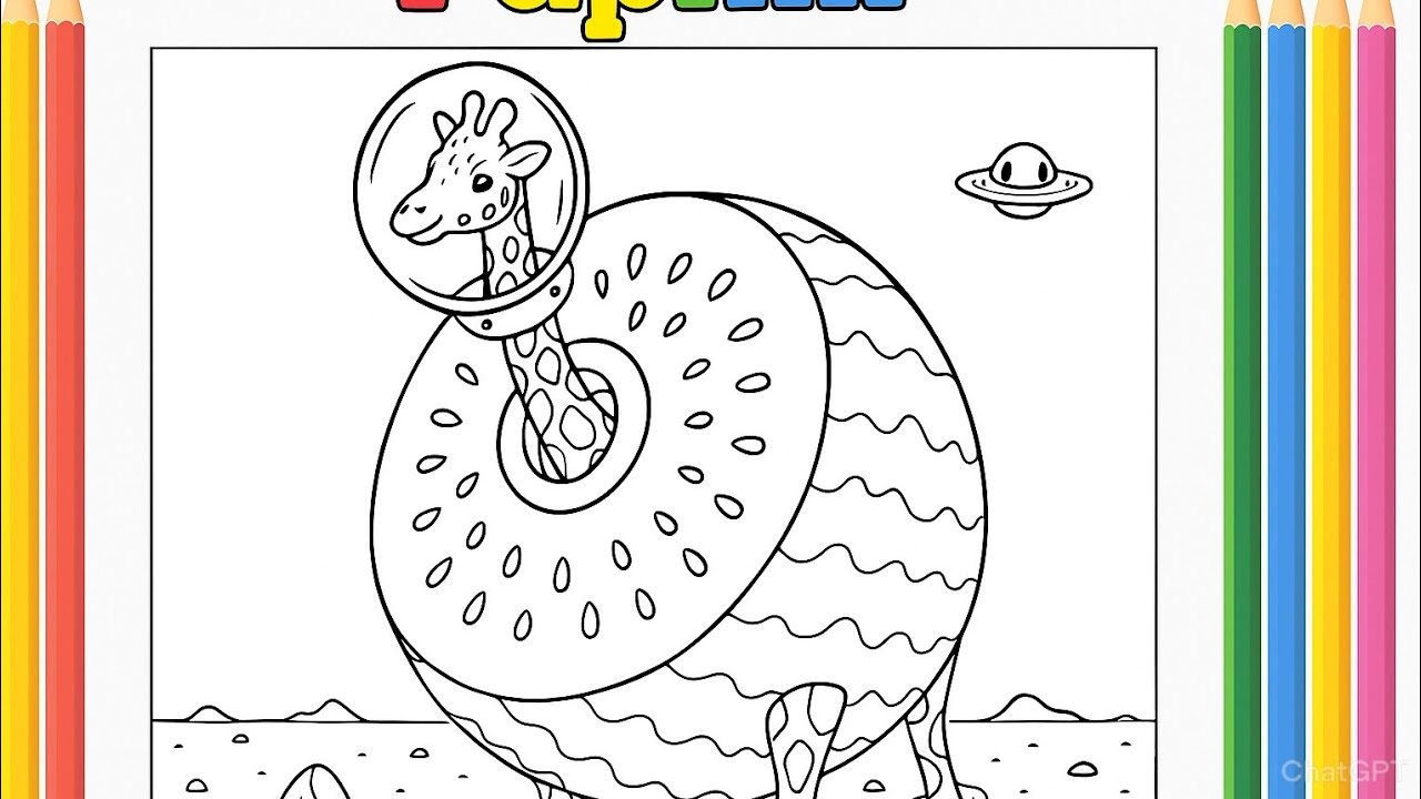 Italian Brainrot Giraffe Coloring #brainrot#giraffecoloring#memeart#coloringmeme#brainrotgiraffe#