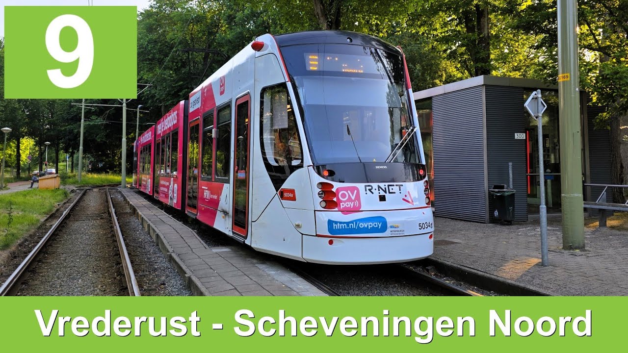 HTM lijn 9: Vrederust - Scheveningen Noord | HTM 5034 | 2025