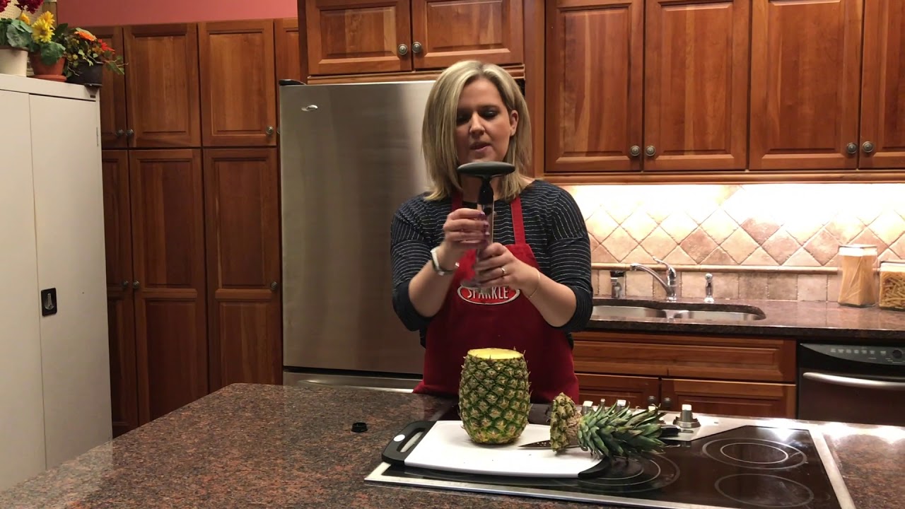 How to Use a Pineapple Corer