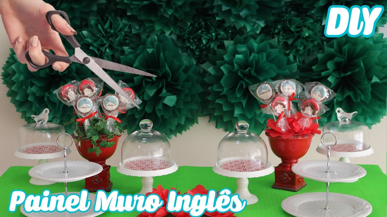 DIY Painel de Folhagem FAKE 🌿 Muro Inglês artificial