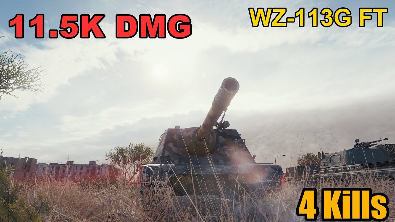 WZ-113G FT - 11.5K Damage - 4 Kills - Map: Ghost Town - Server: EU | World of Tanks