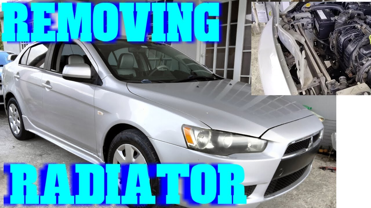 Mitsubishi Lancer My Project Radiator Removal #mitsubishi